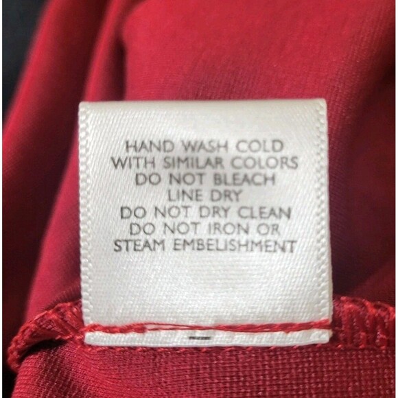 N. Natori Womens Tunic Top Colorblock Knit- Faux Leather Trim Long Sleeve S NWT - Picture 7 of 8